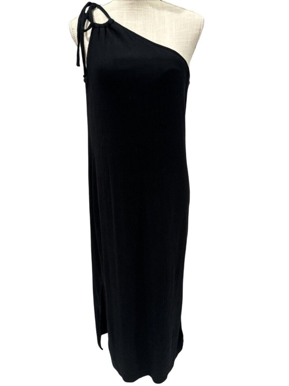 Old Navy Black One Shoulder Tie Cotton Dress Tall XL